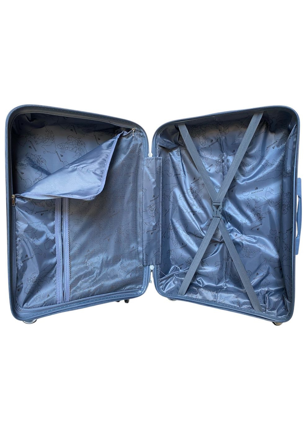 Чемодан малый под ручную кладь S Madisson 51103 полипропилен Серый Snowball (328389013)