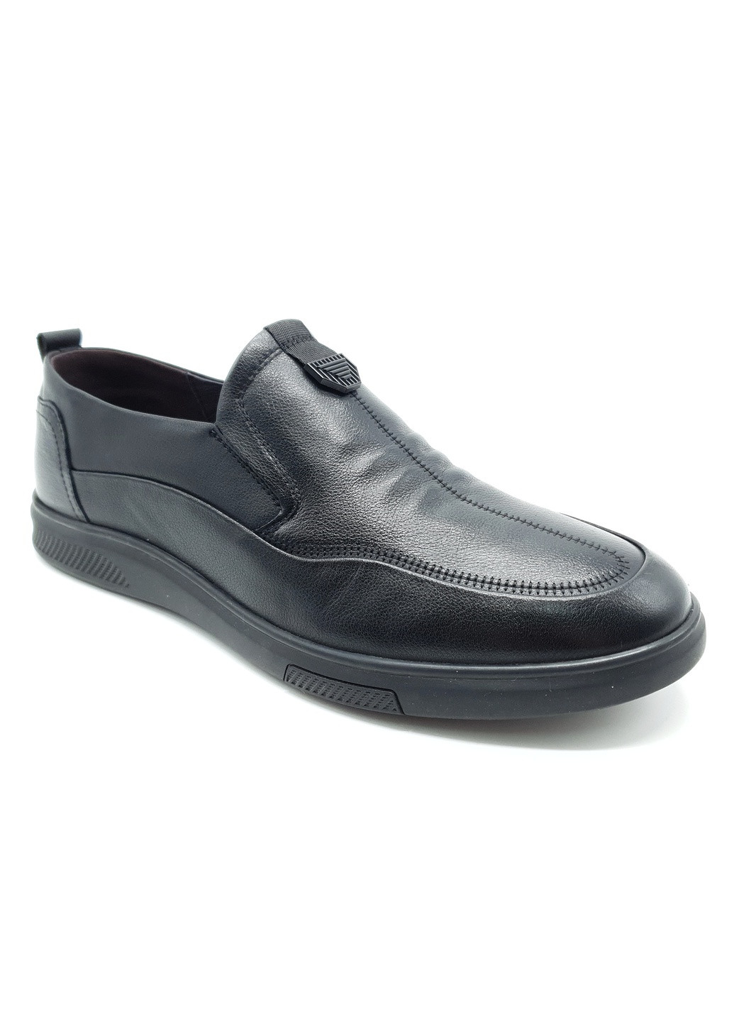 Черные чоловічі туфлі чорні шкіряні bv-19-3 27 см (р) Boss Victori