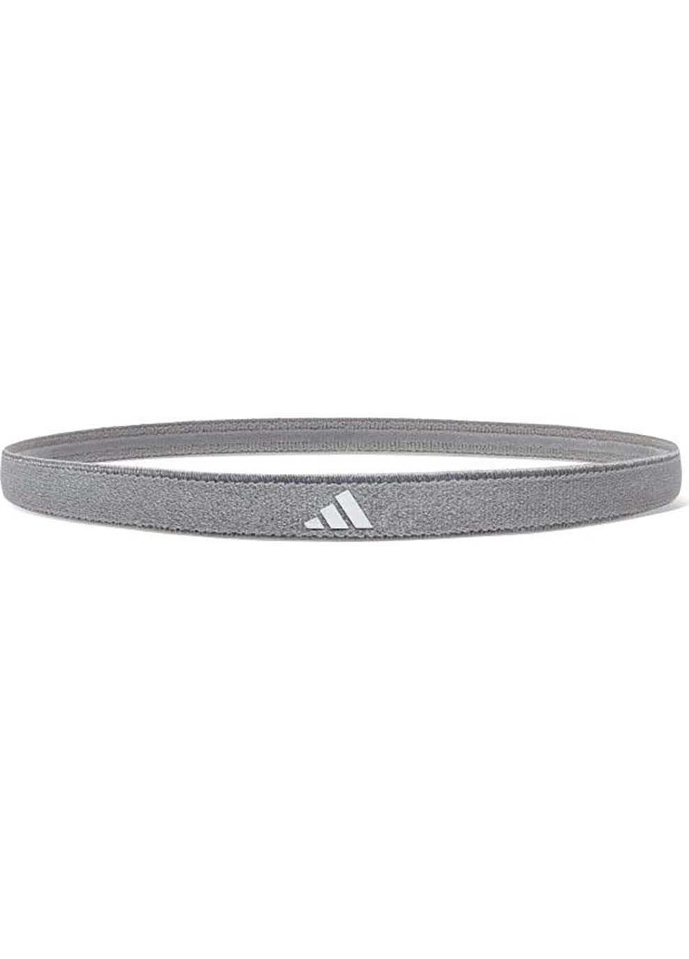 Повязки на голову Hairbands 3pk Черный, Серый, Бордовый adidas (367598072)