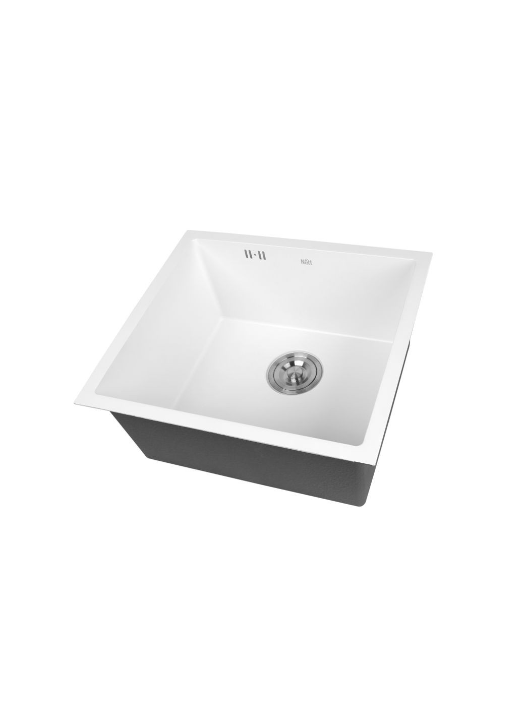 Біла кухонна мийка під стільницю 1 мм з нержавіючої сталі Nett NW-5045 (352261574)