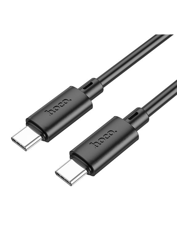 Кабель USB X88 Gratified 60W Type-C to Type-C Чорний Hoco (337993977)