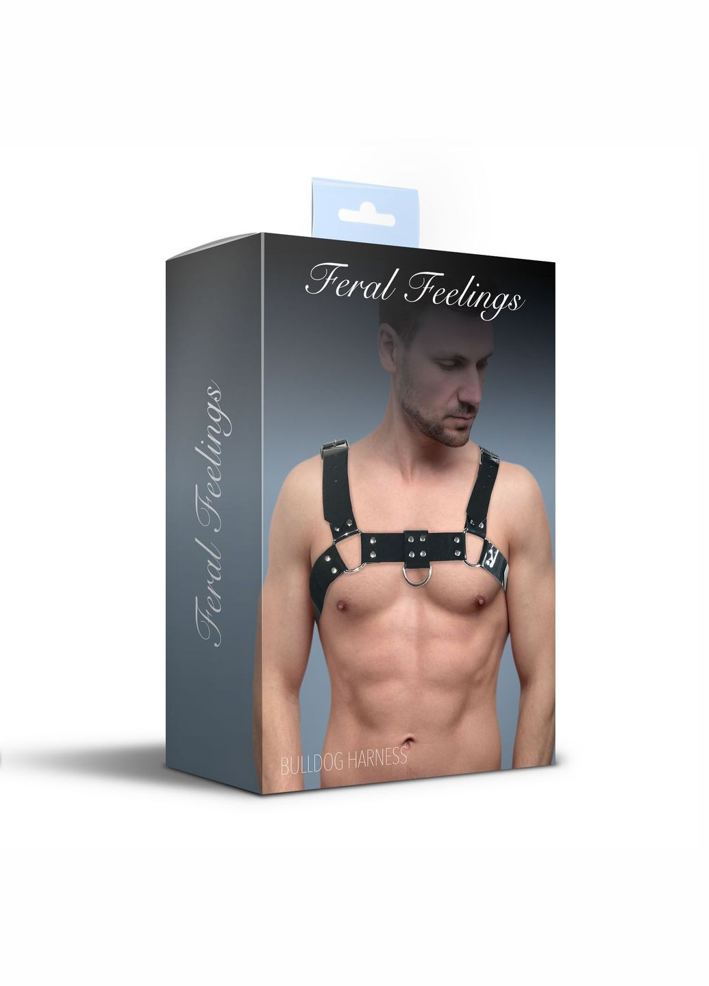 Чоловіча портупея на груди - Bulldog Harness Black Feral Feelings (358890764)