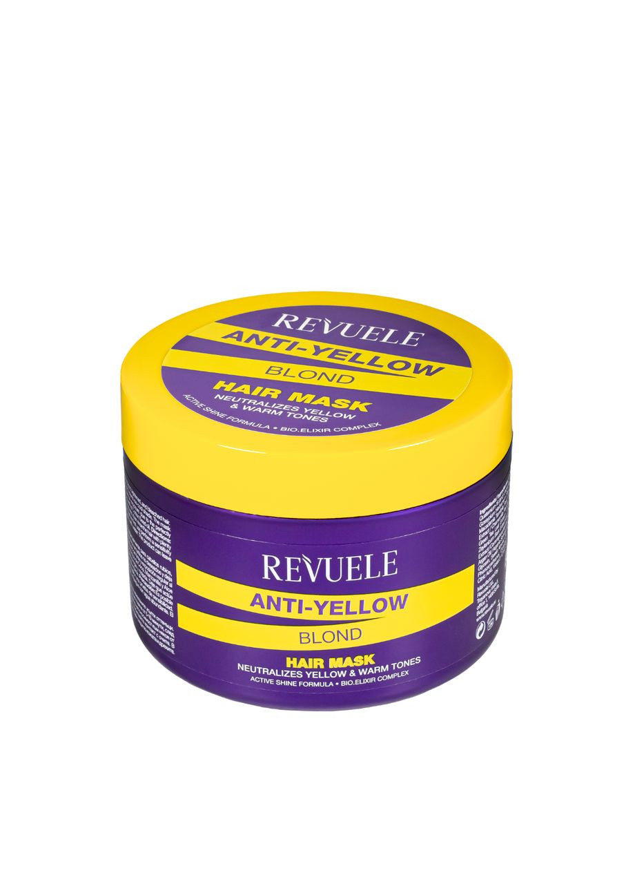 Маска для нейтрализации желтизны волос Anti Yellow Blond Hair Mask 500 мл REVUELE (335858257)