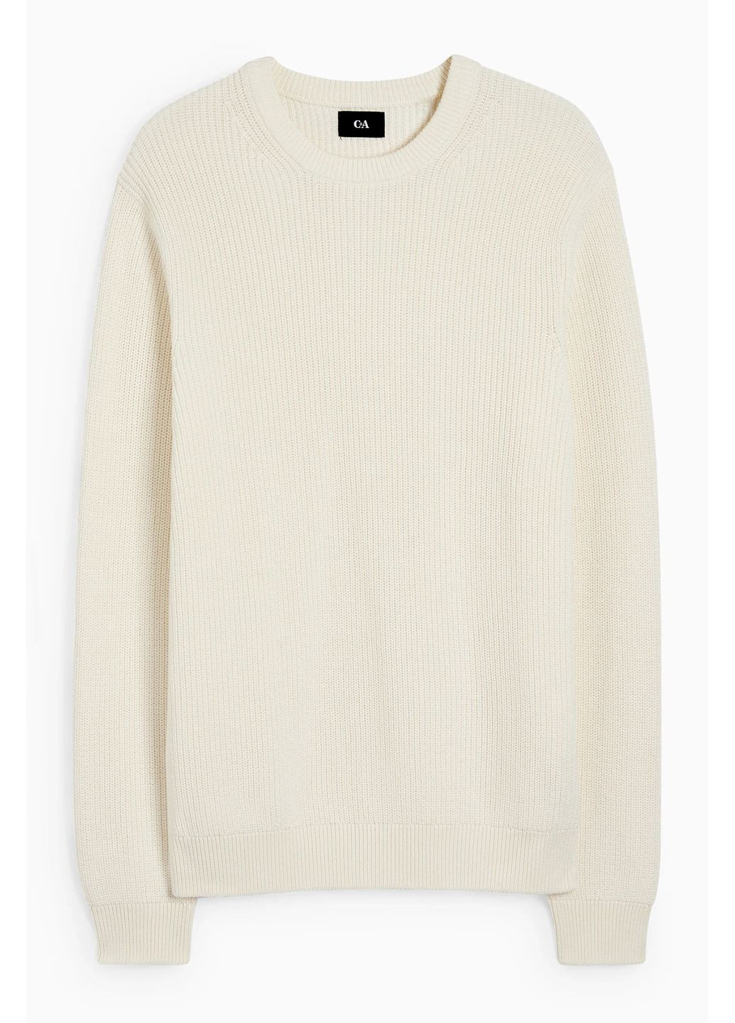 Белый демисезонный вязаный свитер C&A