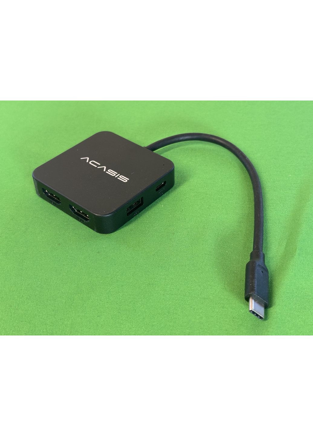 Адаптер Хаб HC31-2H15 USB-C Hub Dual HDMI 4K 60Hz 100W PD зарядка для ноутбуков Acasis (351371214)