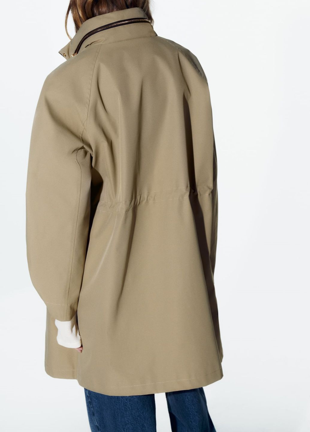 Оливкова (хакі) демісезонна куртка Zara
