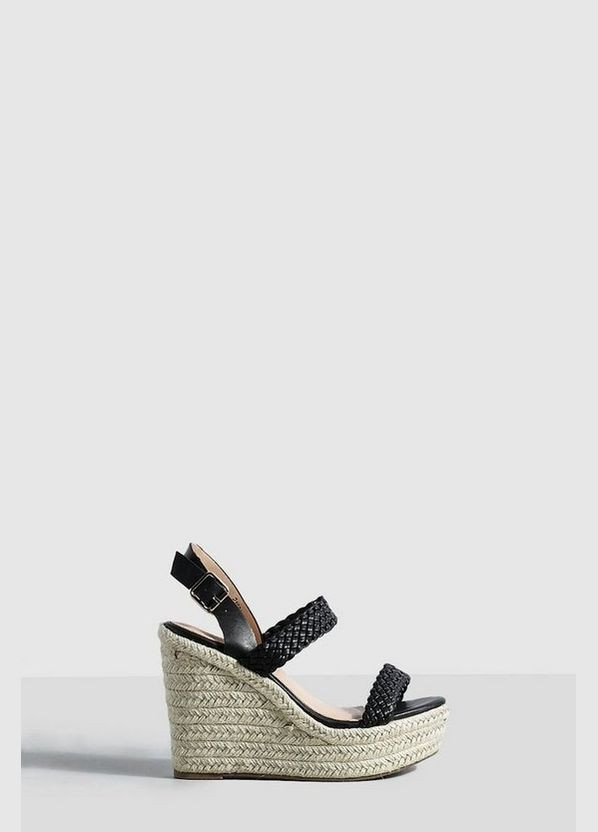 Черные босоножки на платформе Krush