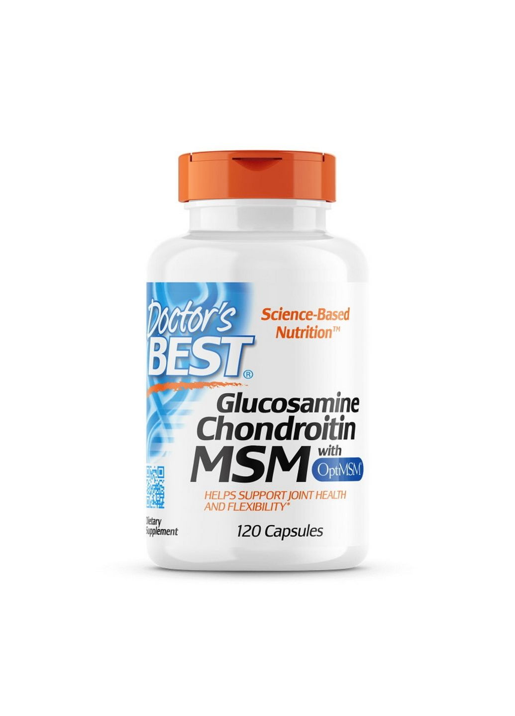 Препарат для суставов и связок Glucosamine Chondroitin MSM, 120 капсул Doctor's Best (293477991)