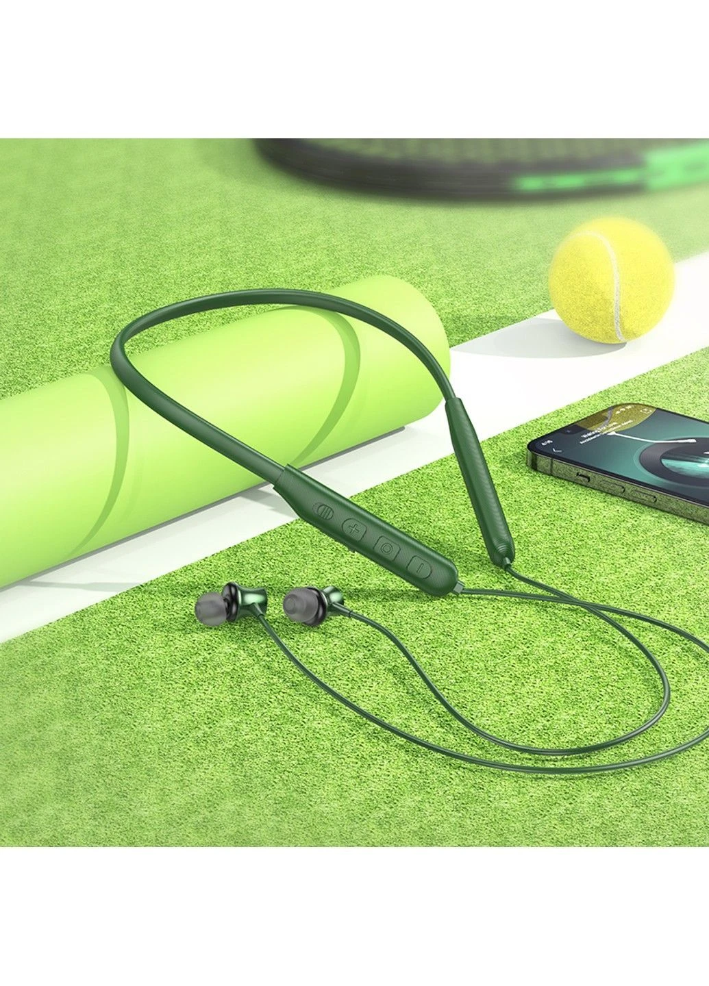 Беспроводные спортивные наушники ES64 Easy Sound sports BT earphones Dark Green Hoco (381538235)