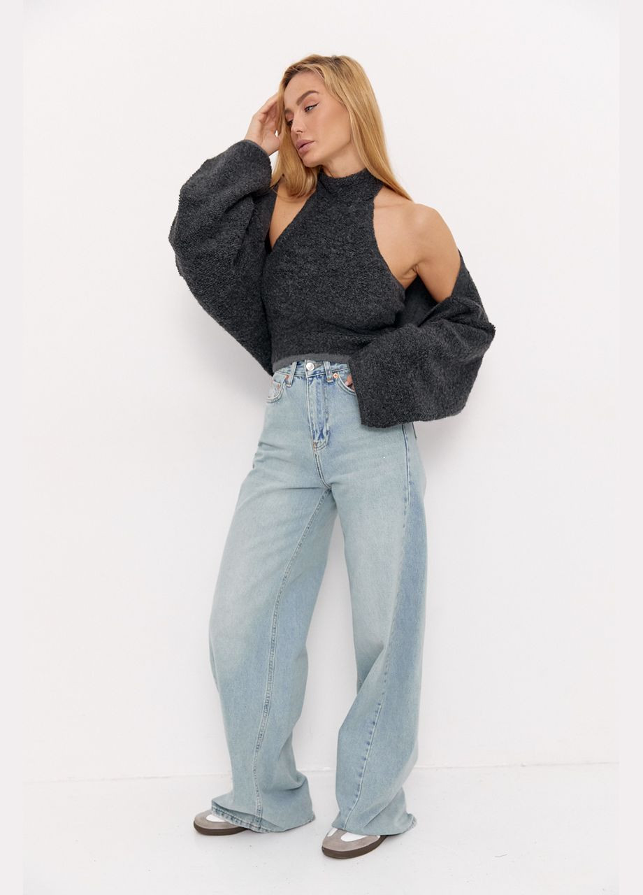 В'язаний комплект з балеро та топом під шию Lurex (315056588)