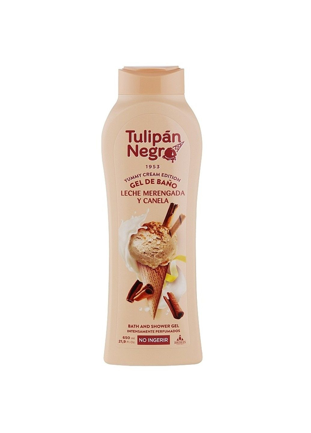 Гель для душу Yummy Cream Молочне безе 650 мл Tulipan Negro (289134886)