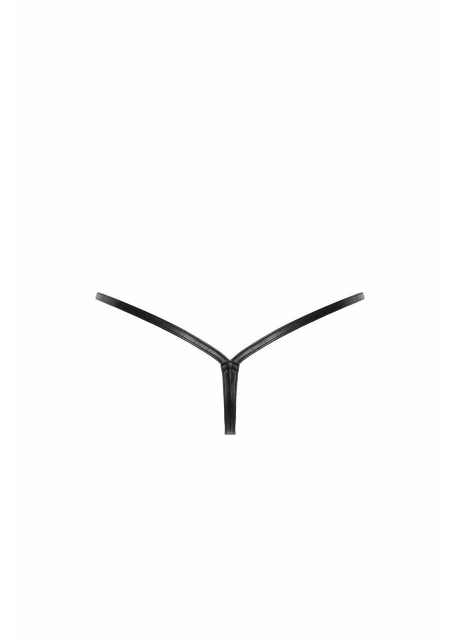 Трусики Noir Handmade P012 Wild crocodile wetlook thong with double opening - L No Brand (303878268)