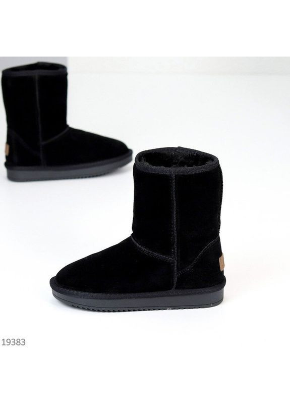 Классические угги натуральная замша, зимние сапожки, зимние сапоги, сапожки зимние черные код 118111 ITTS (364658739)