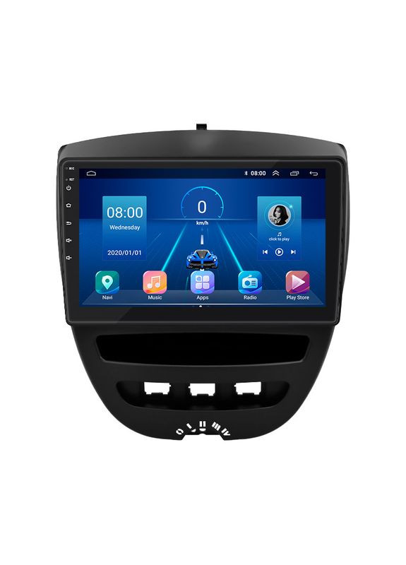 Штатная магнитола для Peugeot 107 I 2005-2009 экран 10" 2/32Gb/ 4G/ Wi-Fi Premium GPS на Андроид Пеж 8шт Lesko (336205862)