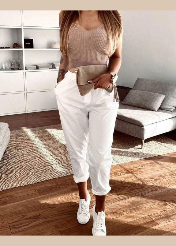 Летние штаны с подворотом Fashion Girl (301474241)