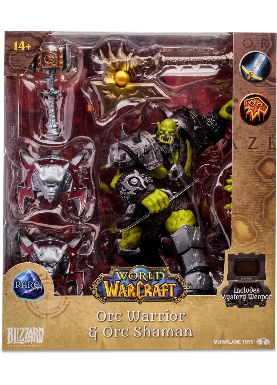 Фігурка McFarlane Варкрафт Світ Військового Ремесла Орк World of Warcraft Orc Warrior and Shaman 17 см MF WOW O Funko (373968681)