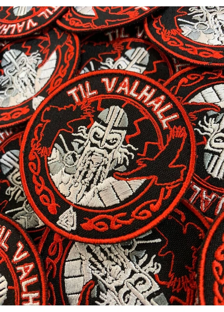 Шеврон TIL VALHALLA (Форма коло. На липучці) Розмір 8см No Brand (369924445)
