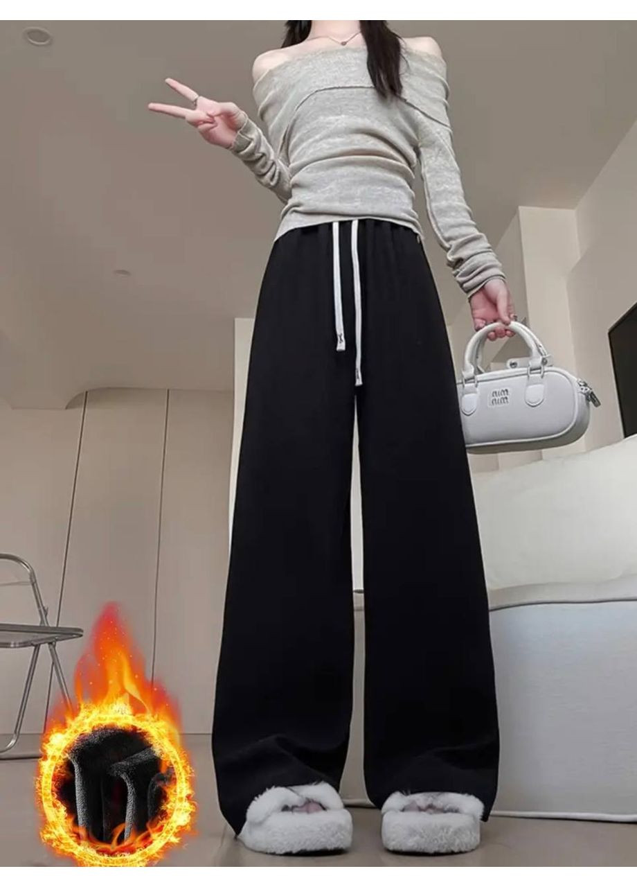 🍂Теплі вельветові штани на флісі з високою посадкою (заміри в описі)🍂 DK/DL Мода без кордонів (364088220)