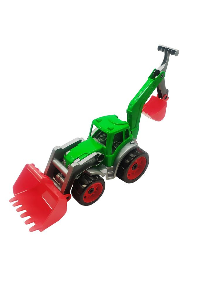 Трактор з двома ковшами 3671TXK Зеленый ТехноК (307926308)