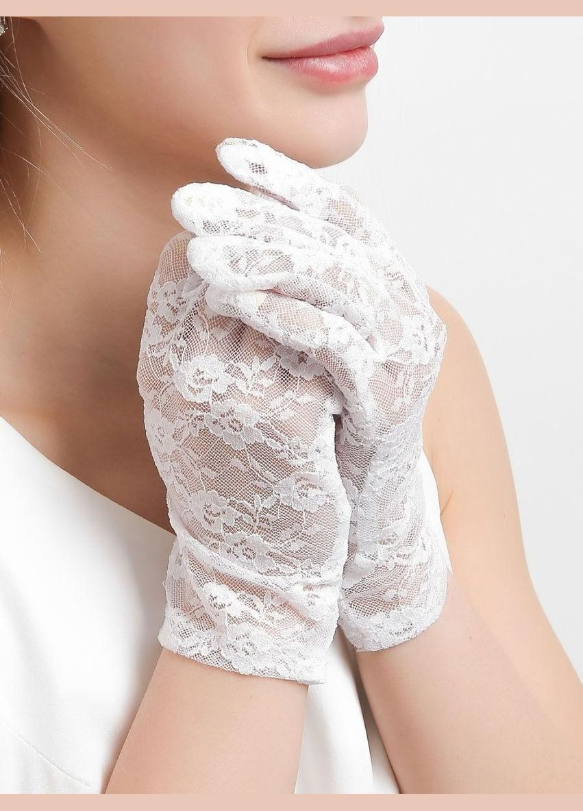 Мереживні рукавички ажурні гіпюрові тоненькі весільні honey fashion accessories one size (S/M/L) (7-70) No Brand (313286032)