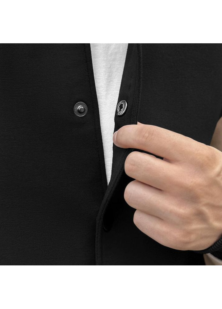 Стильний двокольоровий бомбер з неопрену Vakko на кнопках (354068043)