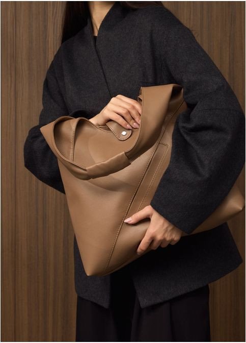 Жіноча сумка Хобо зі з'ємним гаманцем з екошкіри Бежева (3891035840) Sambag (368833606)