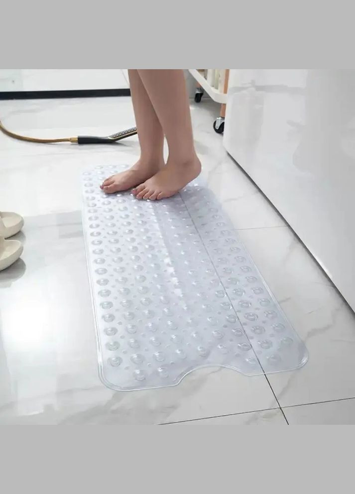 Килимок для ванної кімнати та душу атиковзкий, для тіла масажний силіконовий з присосками,, 40х100см No Brand (337341979)