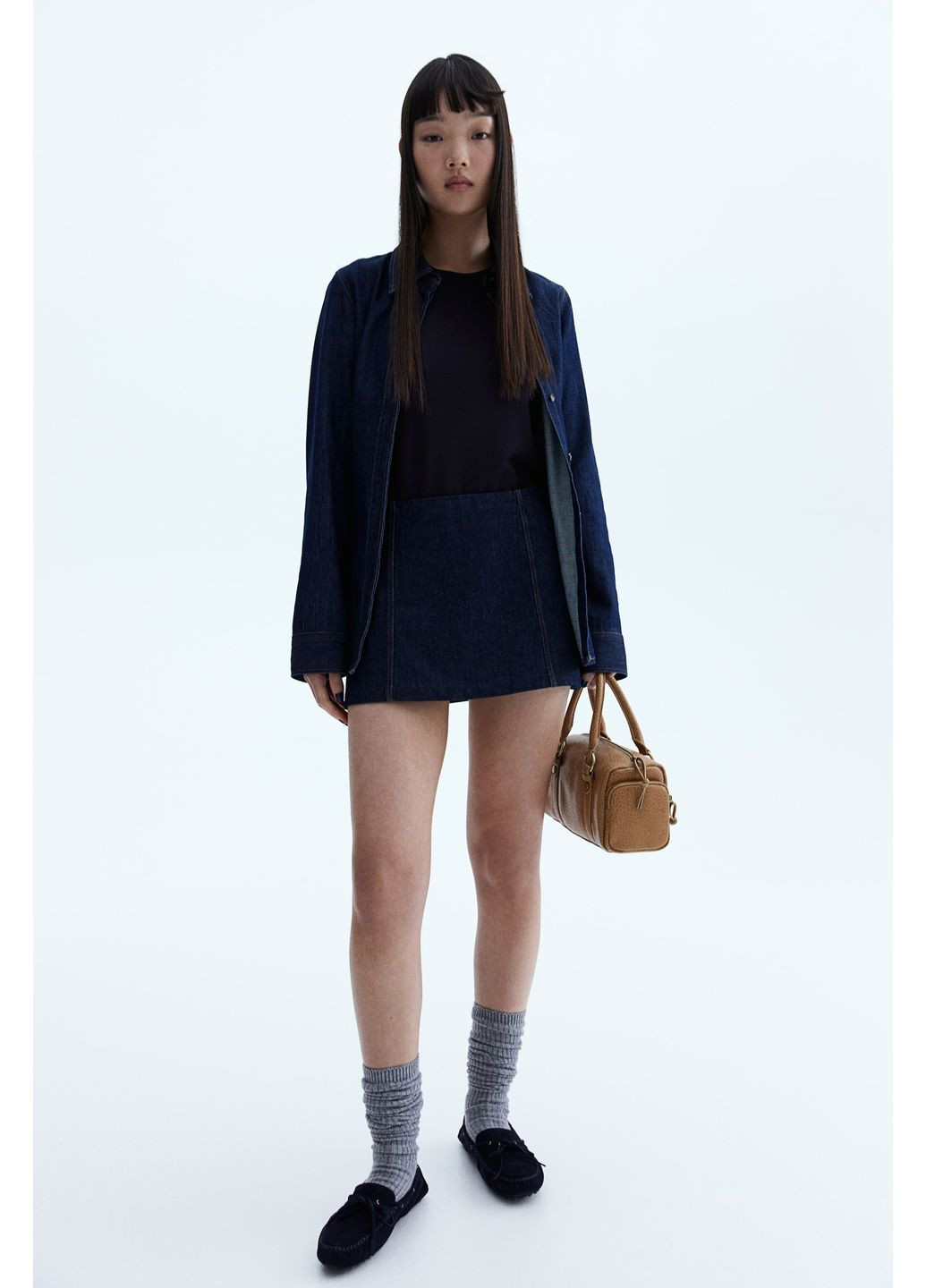 Синий демисезонный джемпер тонкой вязки H&M