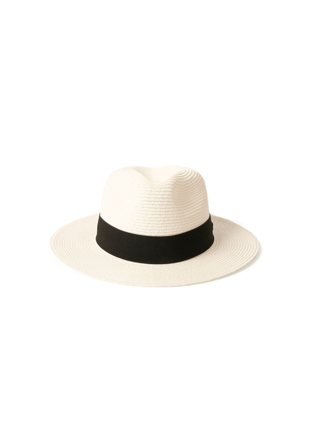 Шляпа федора мужская бумага белая CAMILLA 843-012 LuckyLOOK 843-012m (290186937)