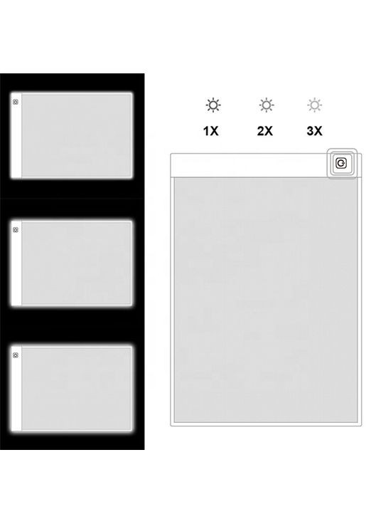 Световой планшет формата А4 с измерительной шкалой для копирования изображений Magical Science (322635126)