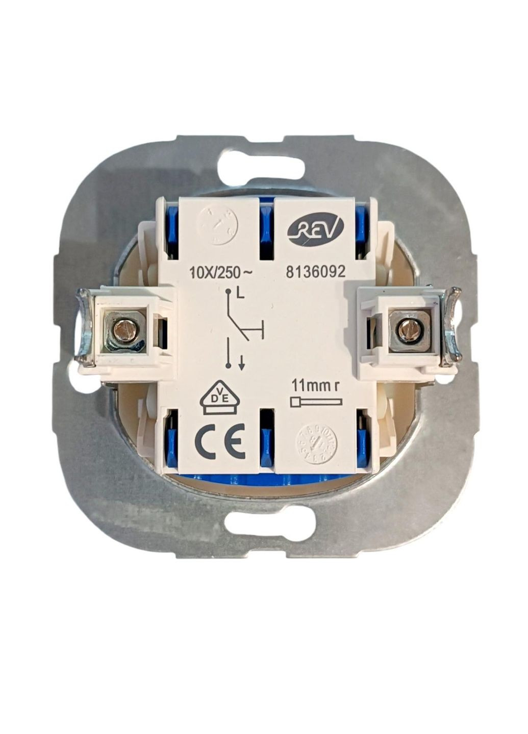 Вимикач/перемикач REV Ritter 10A, 250V для прихованого монтажу (кремовий ) No Brand (312475680)