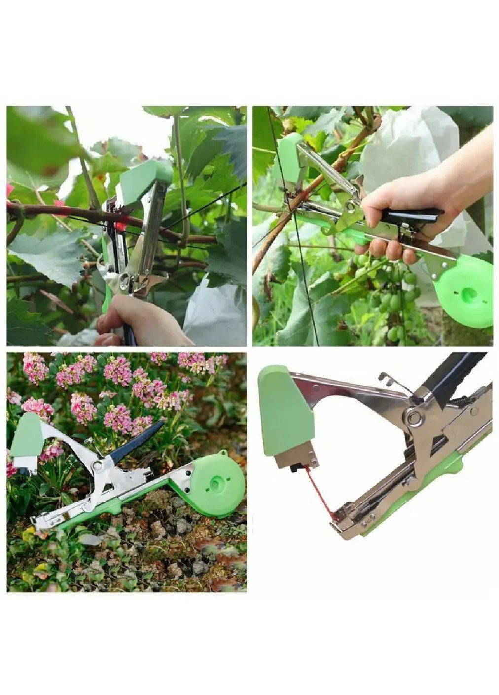 Степлер тапенер для підв'язки фіксації рослин у саду городі на дачі зі стрічками скобами 33,5x11x2,3 см (476441-Prob) Unbranded (282718265)