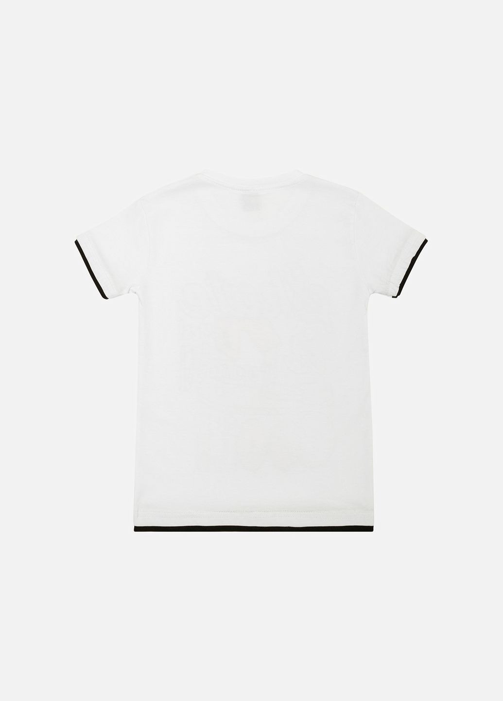 Белая летняя футболка для мальчика цвет белый цб-00223106 Galilatex