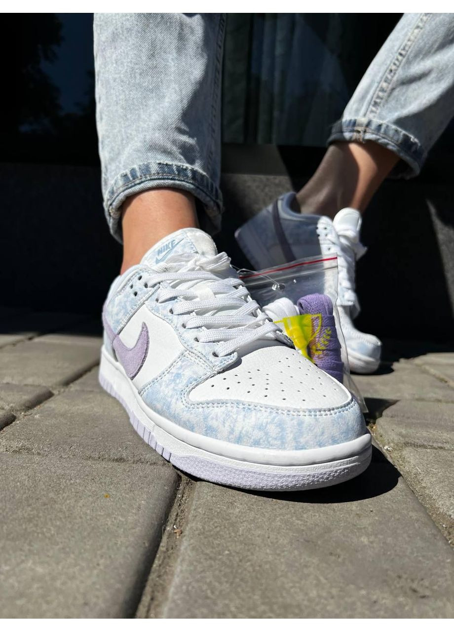 Білі Осінні кросівки чоловічі nike dunk low purple v2 найк сб данк No Brand