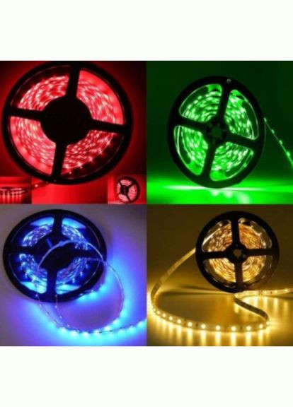 Світлодіодна стрічка RGB 5050, на 300 LED 12В на 5м з пультом і блоком живлення (5249) UNI (322127718)
