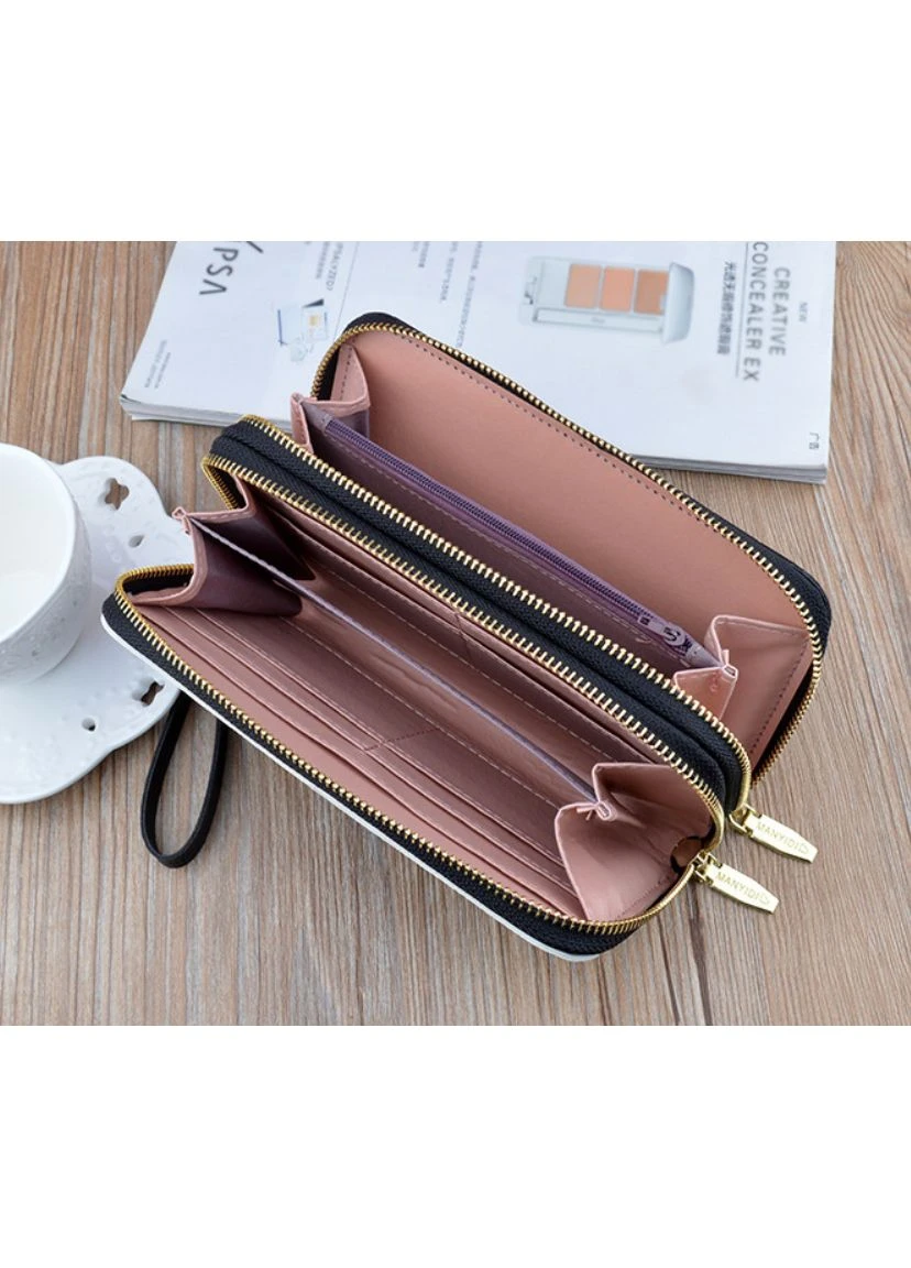 Клатч для руки з двома блискавками з екошкіри(KS_1577Ч) No Brand (383875316)