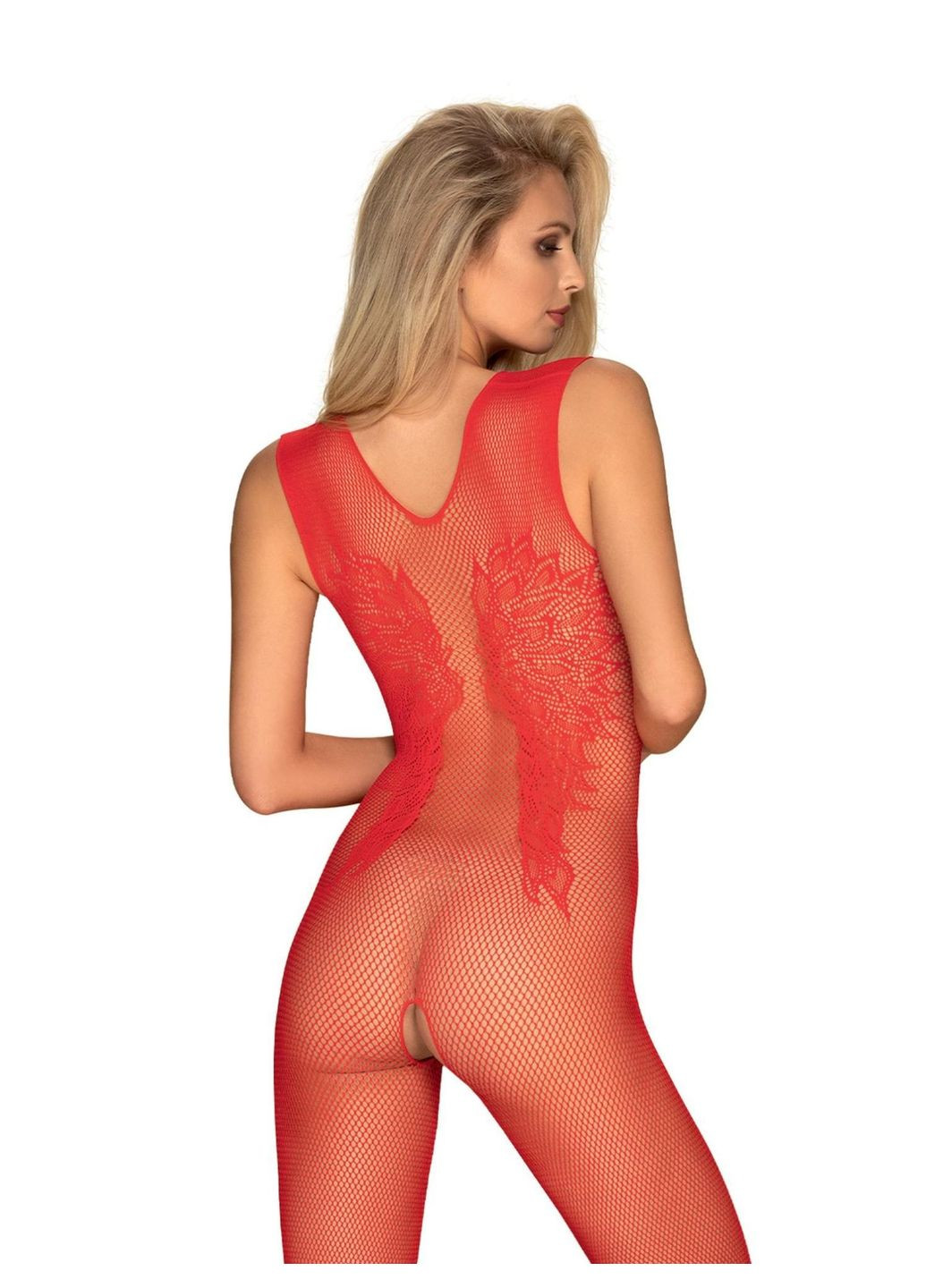 Комбінезон з аплікацією у вигляді крил та відкритим доступом N112, S/M/L Obsessive (332052698)