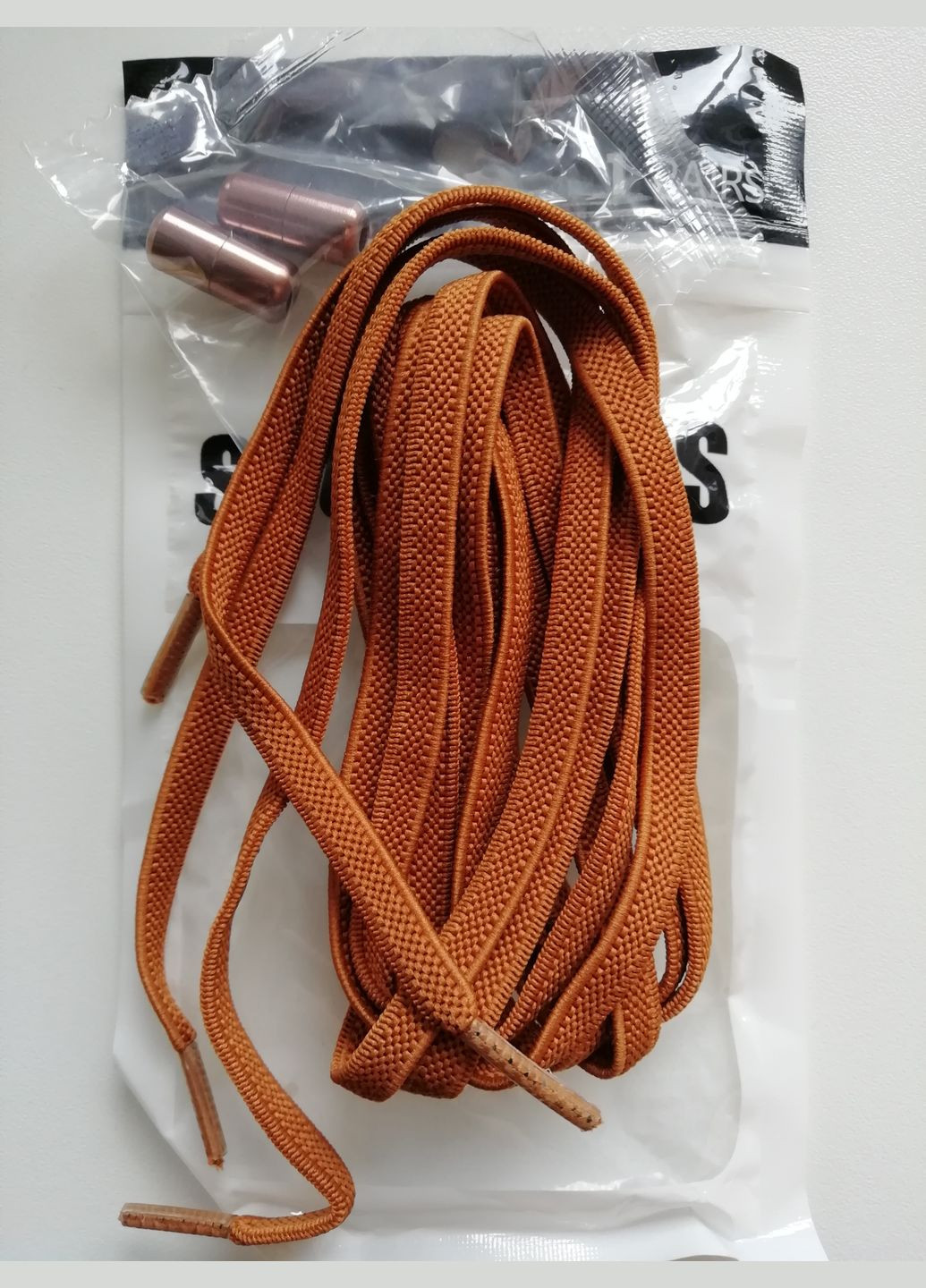 Эластичные плоские шнурки 6мм с закрутками PRC (305391600)