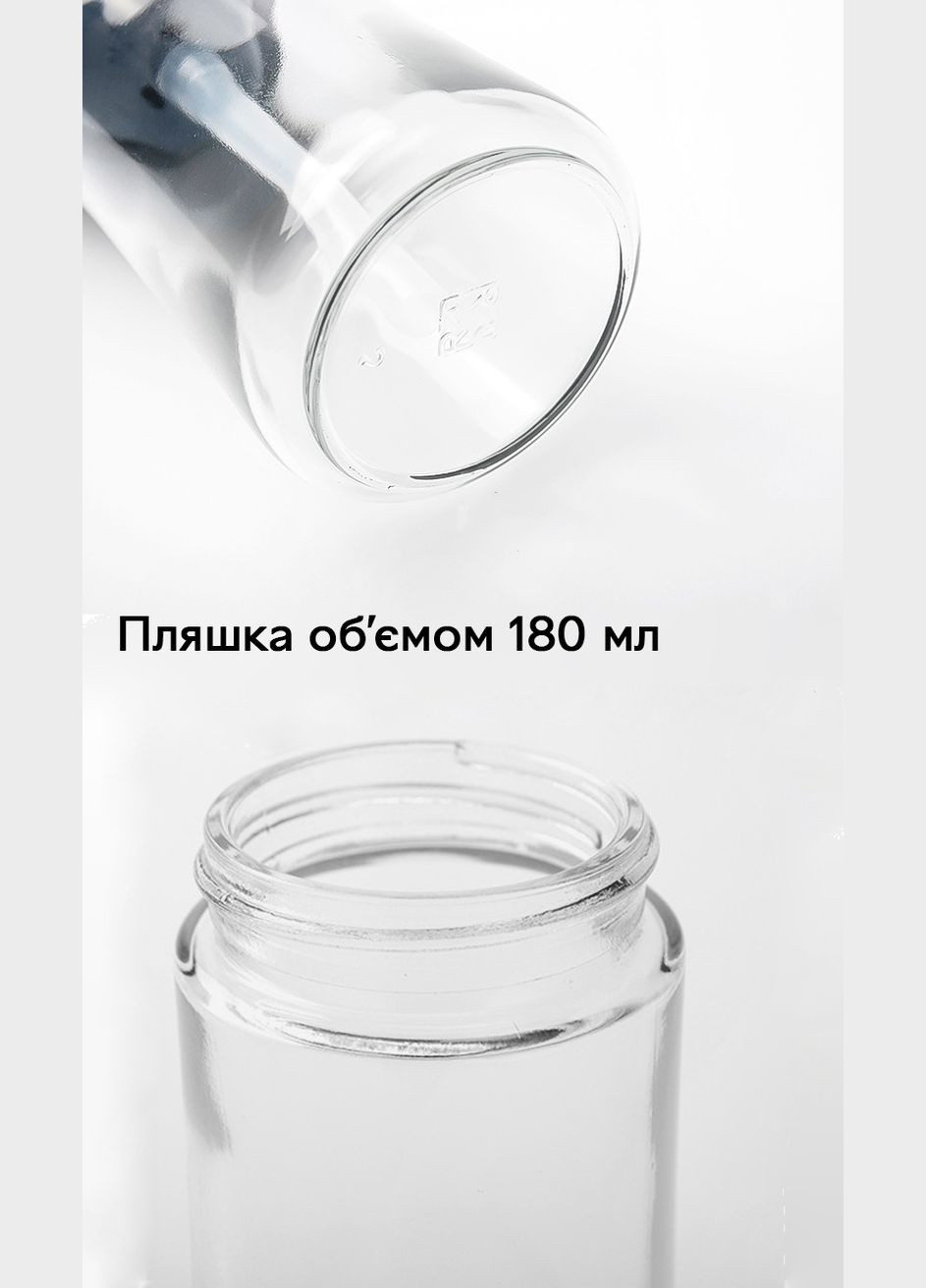 Диспенсер для олії та оцту Dispenser 180 мл, Orange/Green із силіконовим пензлем Semi (334891507)