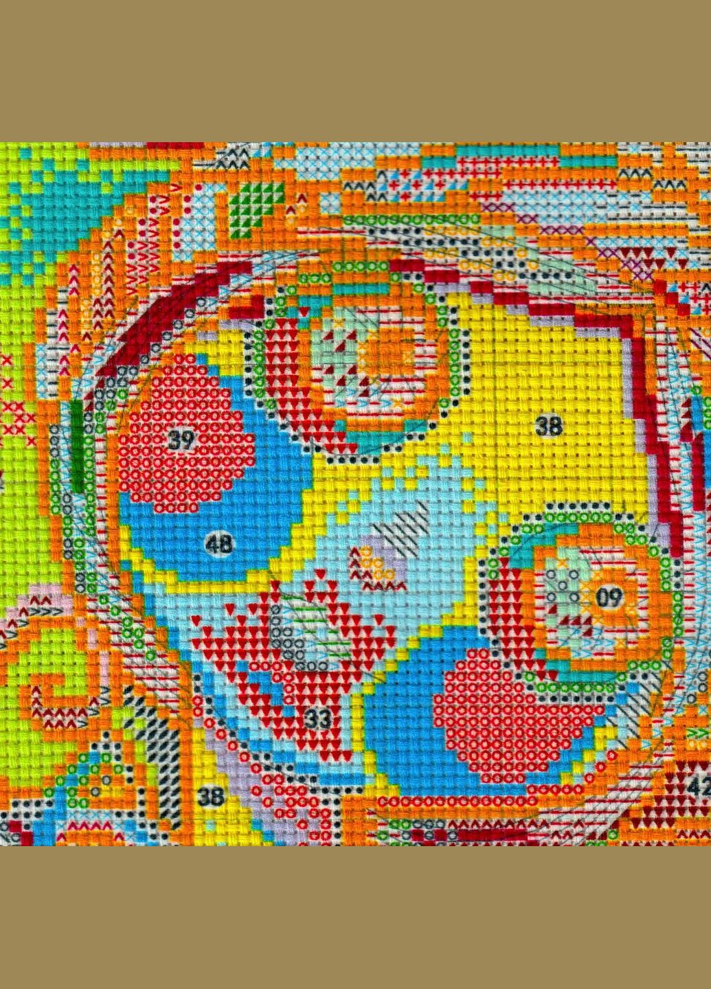 Набір для вишивання за нанесеною на канву схемою "Bigeyed Girl". AIDA 14CT printed 29*40 см Joy Sunday (313614471)