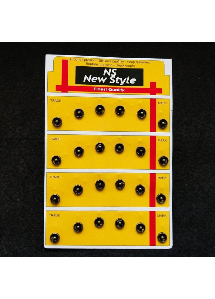 D=7,5мм, пришивные застежки-кнопки для одежды 24шт металл цвет Антик Plus-plus (352747291)