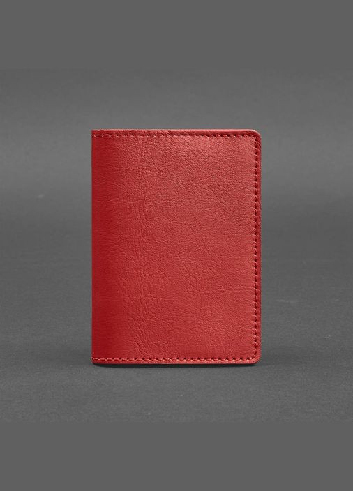 Кожаная обложка для паспорта и военного билета 1.3 красная (A-026865) BlankNote (329186709)