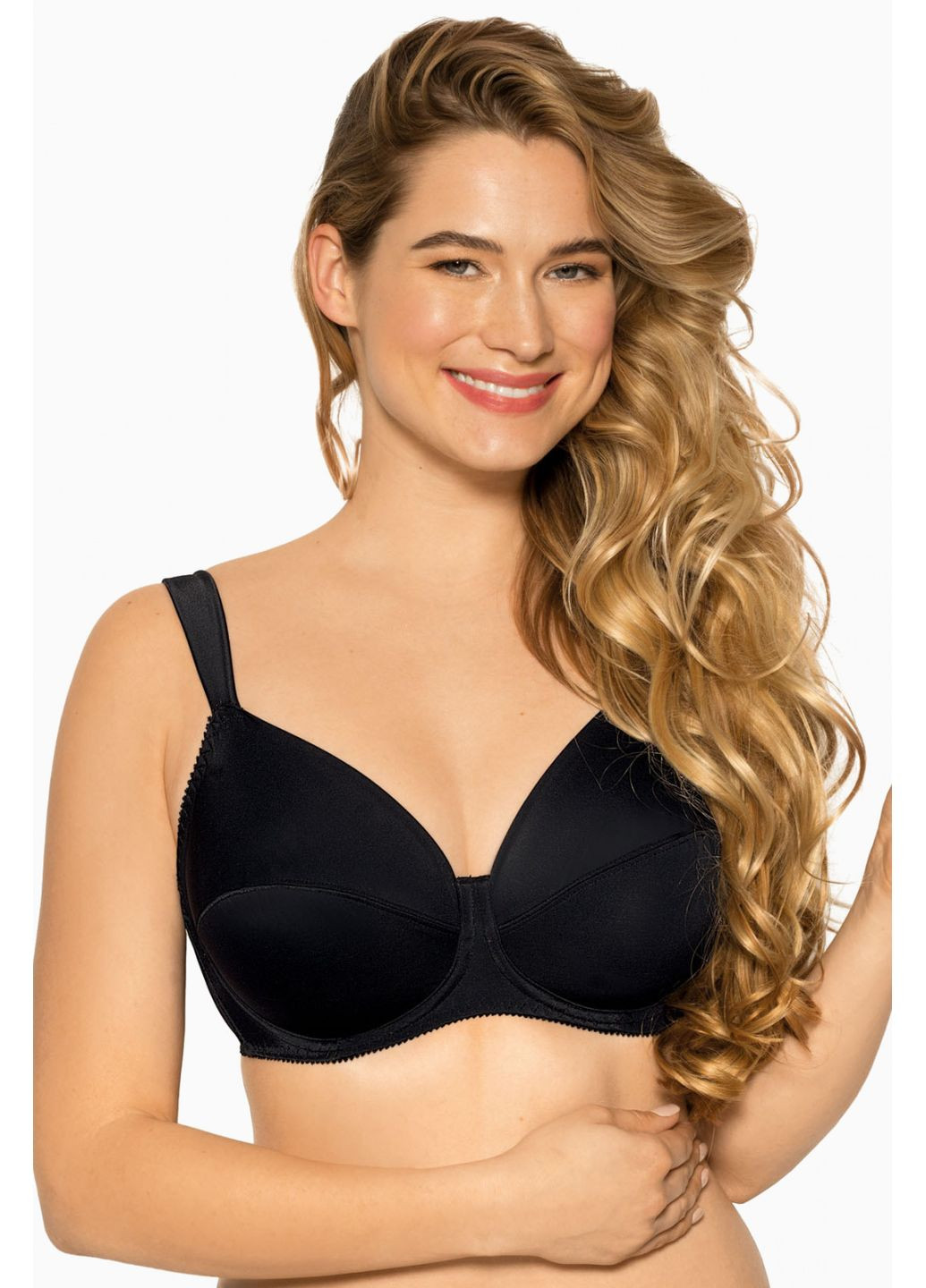 Чорний жіночий бюстгальтер Gaia з кісточками поліамід