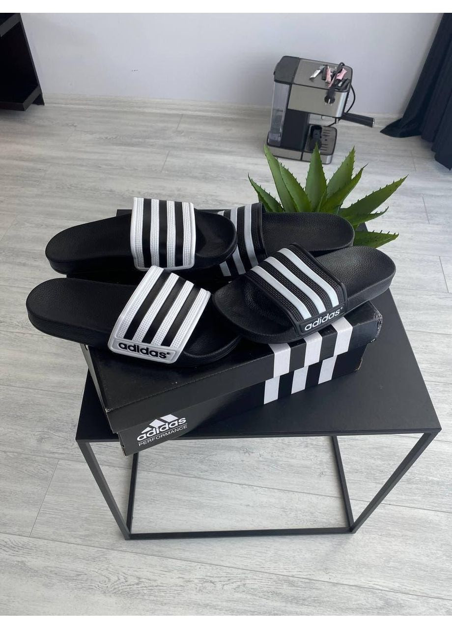 КРОССОВКИ ЖЕНСКИЕ ADIDAS BLACK WHITE 4 АДИДАС No Brand чёрные демисезоны (368885338)