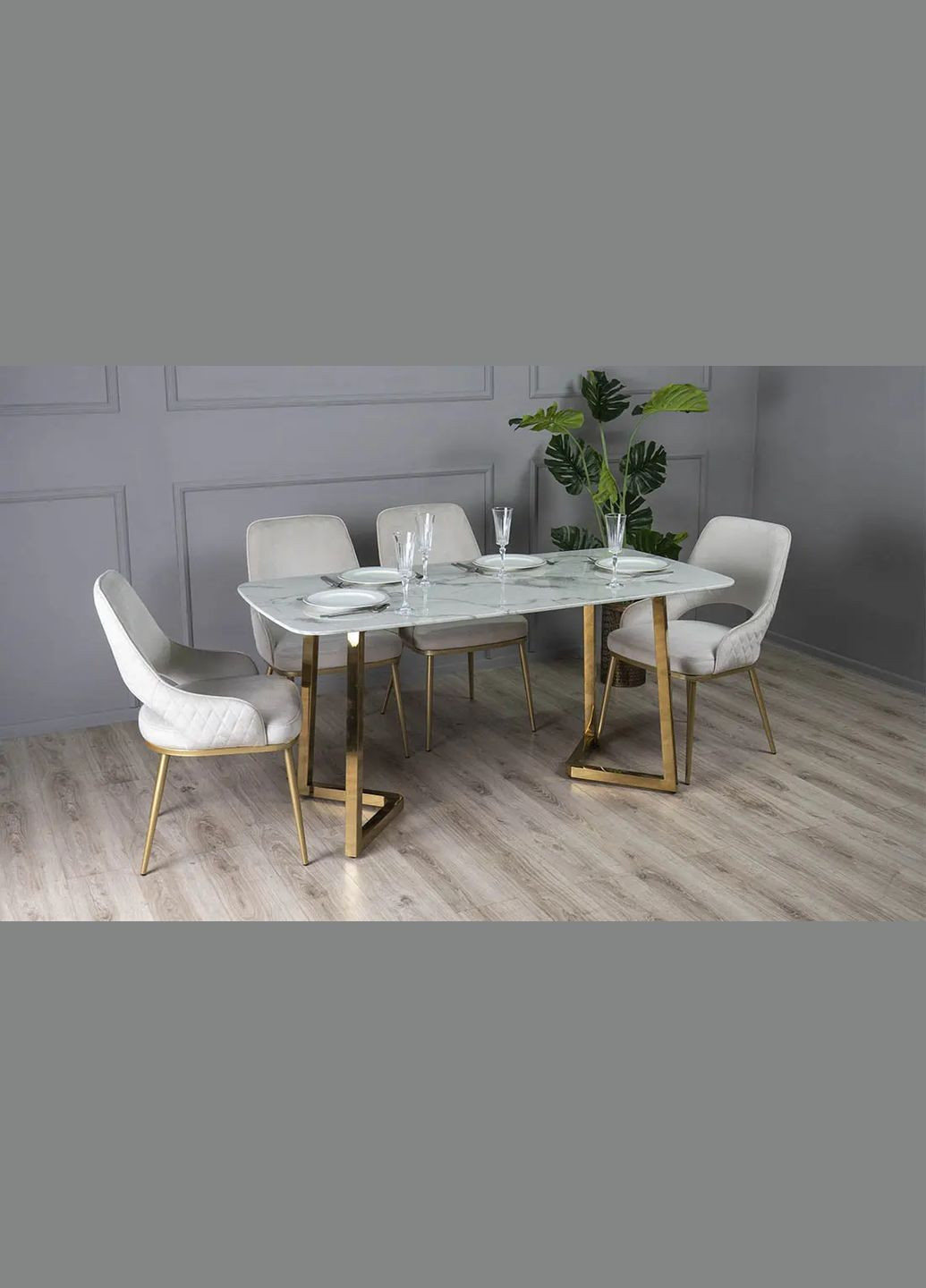 Стілець Оскар метал сидіння тканина 540x615x870 світло Prestol (352267809)