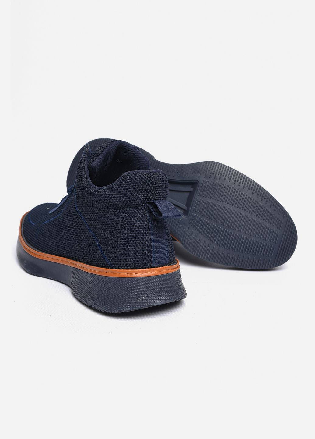 Темно-синие осенние ботинки мужские демисезонные темно-синего цвета Let's Shop