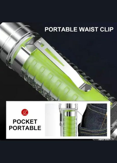 Ліхтарик маленький, Type-C з ультрафіолетом і магнітом, бічним світлом. No Brand (292732501)