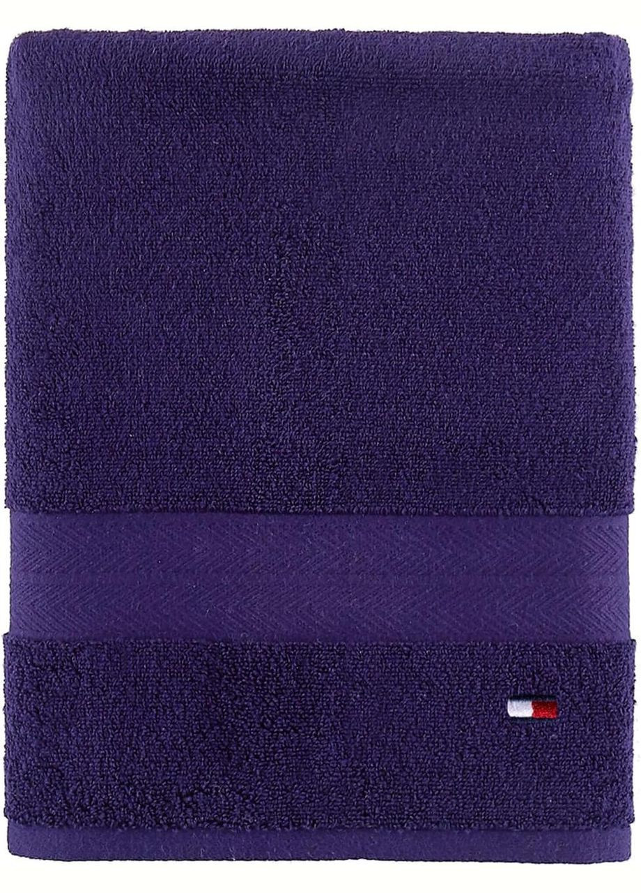 Tommy Hilfiger рушник банний modern american solid cotton bath towel фіолетовий фіолетовий виробництво -