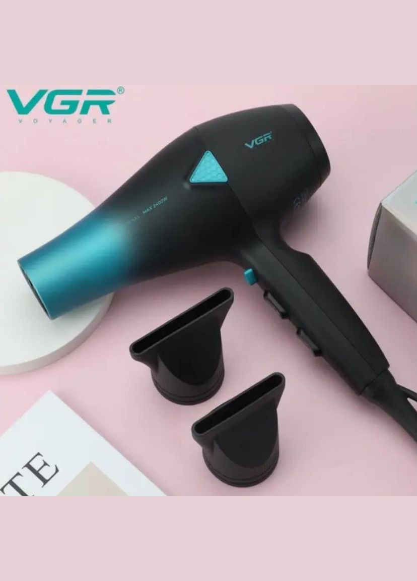 Фен для волос 2000 Вт,2 скорости для сушки и укладки синий (2390000038) VGR V-455 (344465689)
