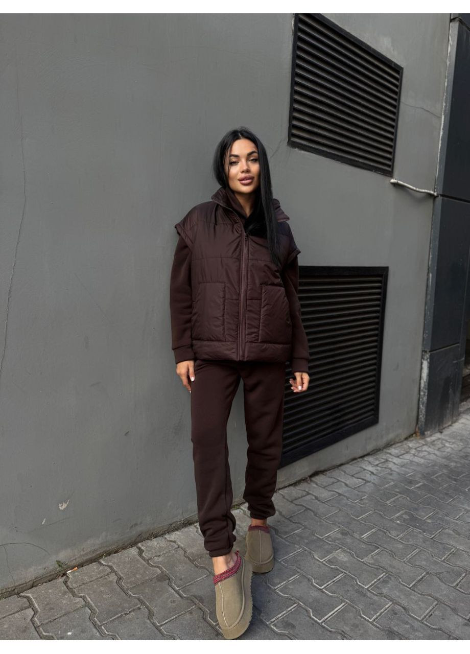 Костюм 172 трійка жилет,плащівка лаке синтепон 150,Джогери та худі тринитка на флісі Україна (368277979)